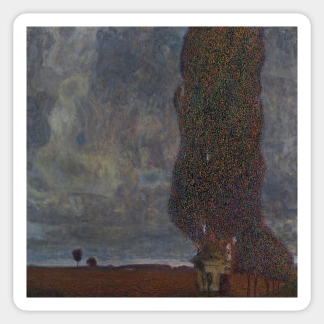 Approaching Thunderstorm by Gustav Klimt Magnet by Classic Art Stall